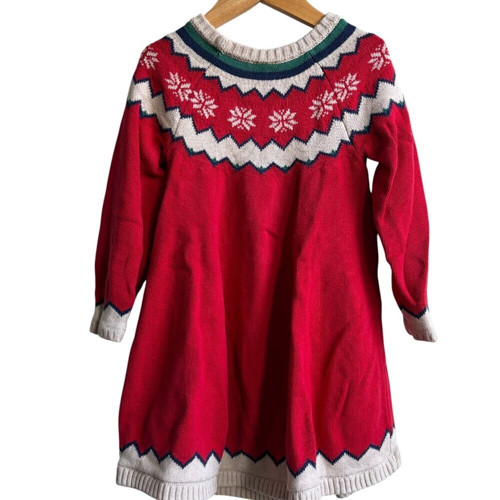 Hanna Andersson Fair Isle Sweater Dress Size 5 (110 cm) - Picture 6 of 6